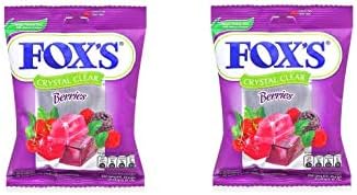Fox's Crystal Clear Mix Berries Candy,90g (Pack Of 2)180g