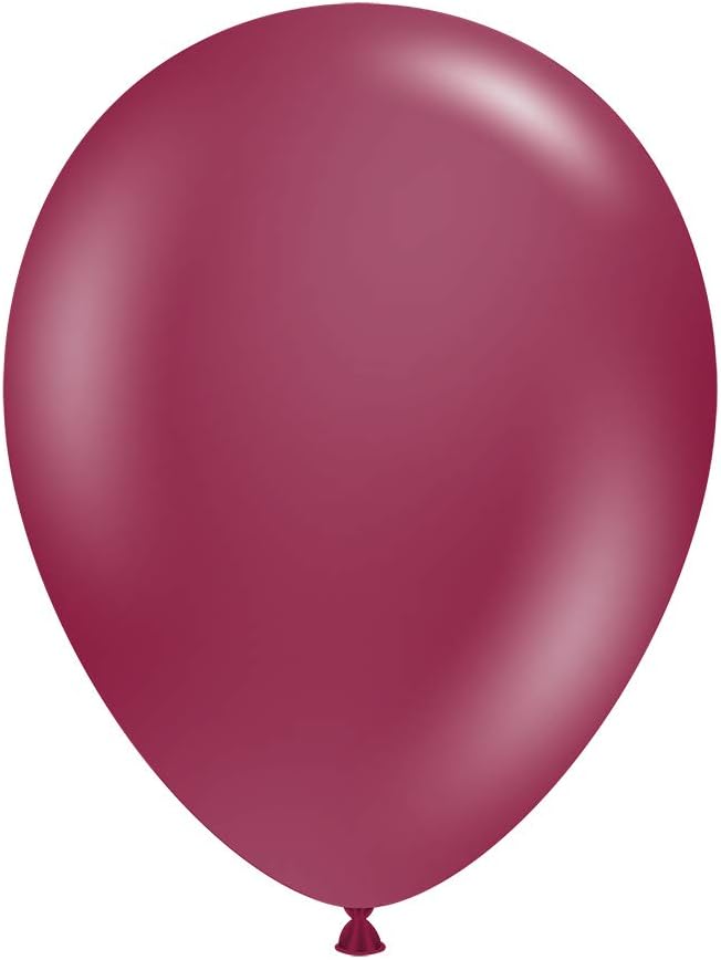TUFTEX 15027 Tuftex Sangria Latex Party Balloons, 5", Pack of 50