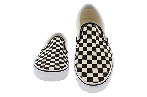 Vans Vans Women's Slip-on(tm) Core Classics, Black/Off White/Checkerboard, 5.5 Women/4 Men