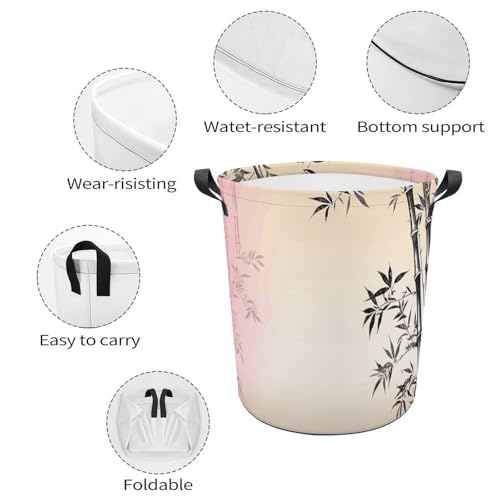 Panier à linge pliable floral imperméable pour chambre et bain
