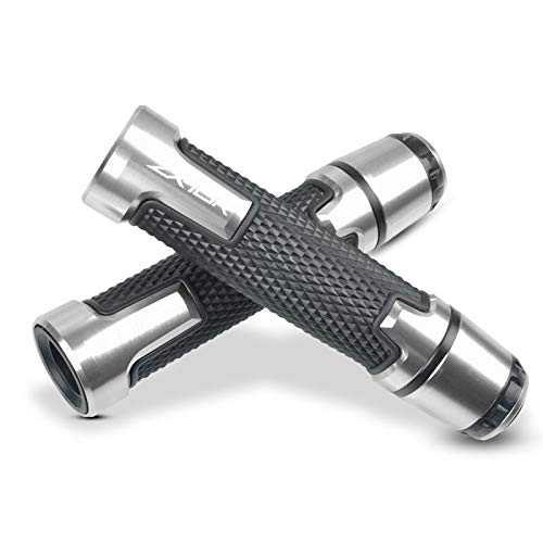 7/8'' 22mm Motorcycle CNC Aluminum Powersports Handlebar Grips with Grip Ends For Kawasaki ZX-10R ZX10R SE Performance KRT For Kawasaki ZX-10RR ZX10RR Performance Silver