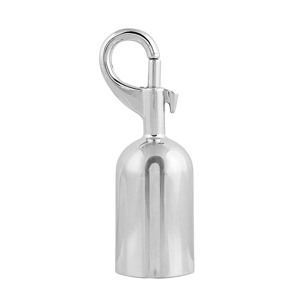 Cordon de barrière de qualité supérieure - Avec mousquetons (diamètre 36 mm) - Corde de barrière avec extrémités à clipser (1,5 m, noir/chrome poli)