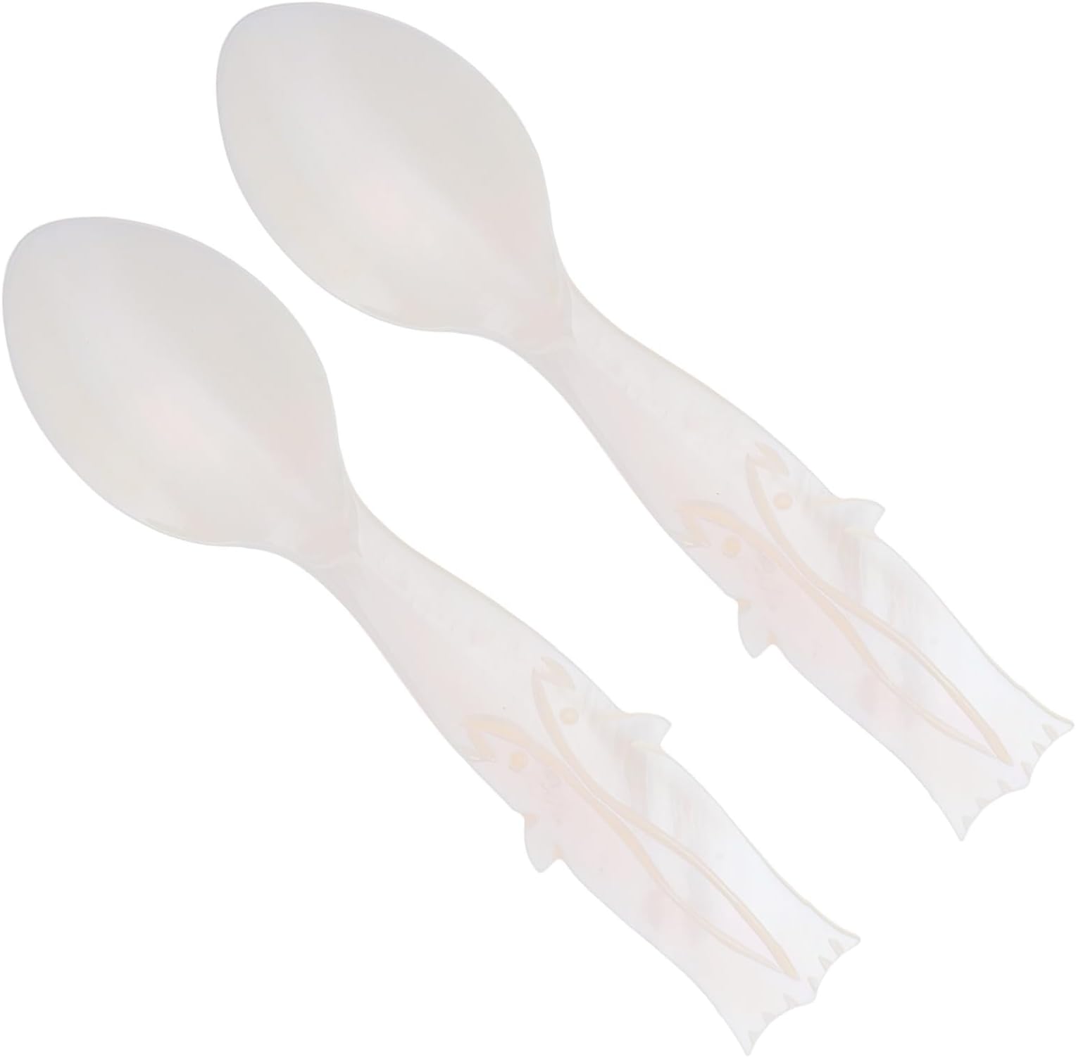Hohopeti 2pcs Shell Spoons for Ice Cream and Dessert Versatile Serving Spoons for Restaurants Cafes and Home Use Unique Design for