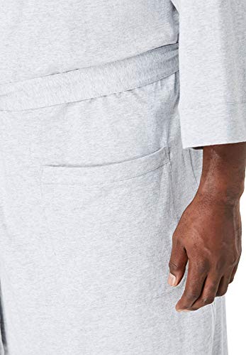 Kingsize Men's Big & Tall Cotton Jersey Robe - Big - 3Xl/4X, Heather Deep Burgundy Red #TOP4