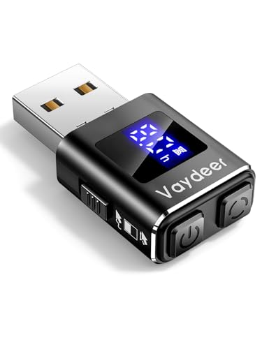 VAYDEER USB Mouse Jiggler with LED Timer Undetectable Mouse Mover with Auto Shut-Off | Dual Motion Modes Stealth Silent Plug & Play for Windows/Mac/Linux 2025 Aluminum Edition
