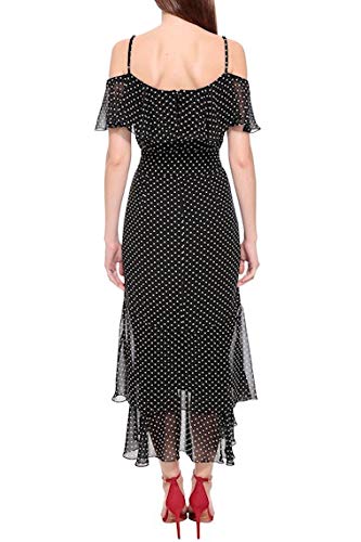 Vestido Midi Amissima Crepe Poá