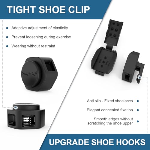 Image of HOMAR Elastic No Tie Shoe Laces Stretch Tieless Shoe Laces for Sneakers No Tie Shoelaces Elastic Laces for Adults and Kids