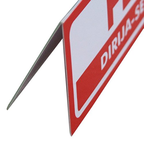 Placa Sinalizadora Aberto/Fechado tipo A Frente e Verso-ENCARTALE-PS519FV