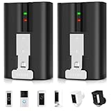 Replacement Ring Batteries 2 Pack, 6040mAh model v4 Rechargeable Battery for Wireless Ring Doorbell 2/3/4 Plus, Stick Up Cam & Spotlight Cam (2nd & 3rd Gen)/Peephole Cam, 3.65V for Indoor/Outdoor Use