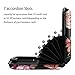 Mini Credit Card Holder for Women,RFID Blocking Slim Hard Card Case ID Case Travel Wallet Black Rose Flowers