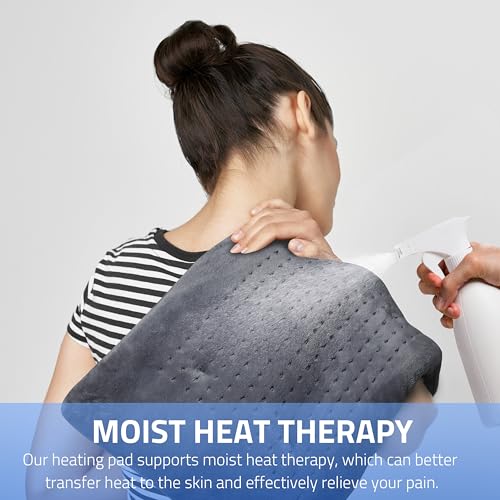 Heating-Pad-for-Back-Pain-ReliefMassaging-Weighted-Heating-Pads-for-Neck-ShoulderCrampPortable-Heated-Pad-with-3-Heat-Settings-6-Massage18-Relaxing-CombinationsAuto-Off1224Dark-Grey