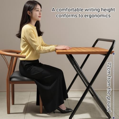 Table d'étude pliable gain de place petit bureau d'ordinateur robuste
