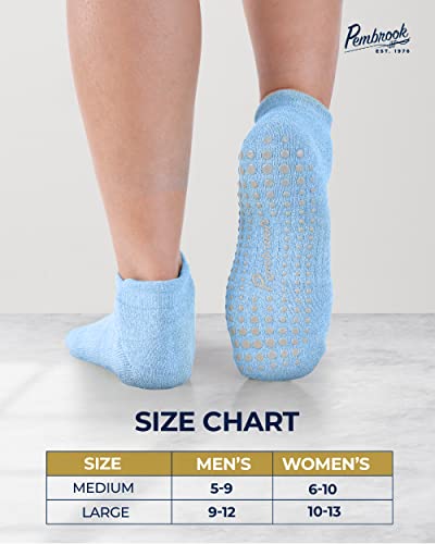 Pembrook Non Skid Socks Womens - Socks With Grippers For Men | Non Slip Socks Womens | Socks With Grippers For Women | No Slip Socks Men | Grippy Socks For Women #TOP5