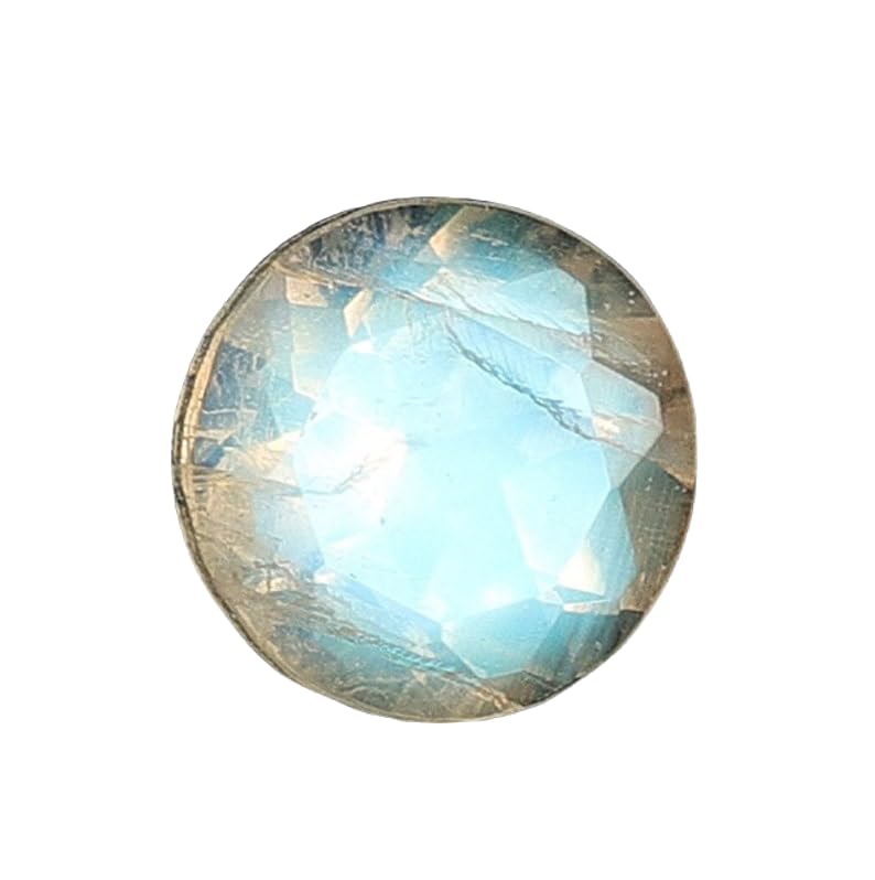 Pierre de lune 4mm forme ronde facettée pour fabrication de bijoux collier pendentif