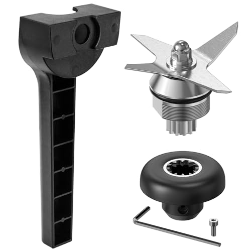 Blender Replacement Parts Compatible with Vitamix, Blade Replacement Accessories Include Wrench Drive Socket Compatible with Vitamix 5200 Series 64oz/32oz Containers Juicer Food Processor Attachment by Yncotte - Used condition - US$28.49