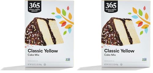 365 by Whole Foods Market, Classic Yellow Cake Mix, 16 Ounce (Pack of 2)