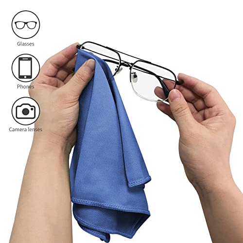 Puomue BLB 12 Pack Microfiber Glass Cleaning Cloth, 12 Inch X 16 Inch, Lint Free Quickly Clean Windows, Mirrors, Glasses thumb #4