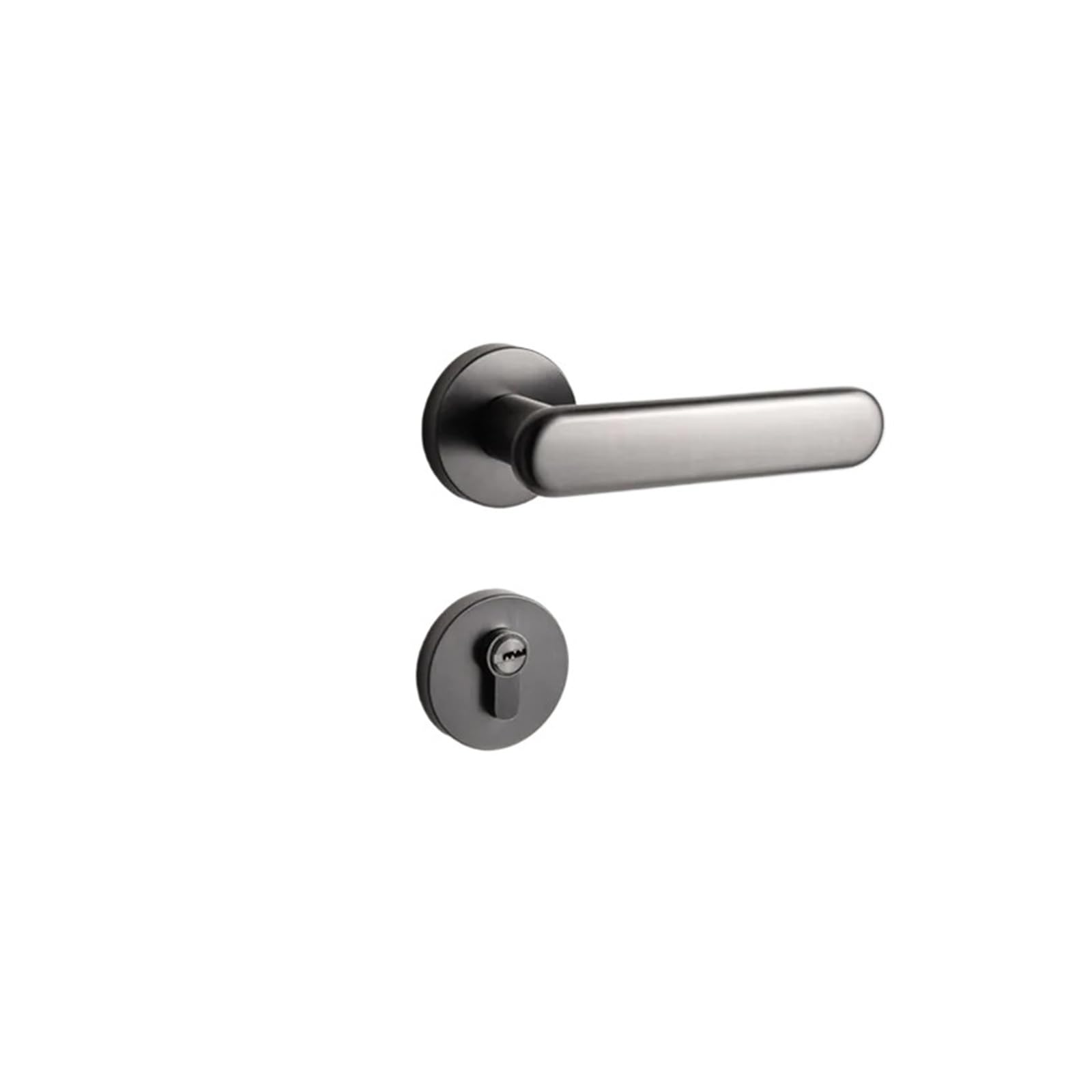 BSAXITHZB Indoor Handle Bedroom Door Lock Home Safety Silent Wooden(Gray-Magnetic Lock)