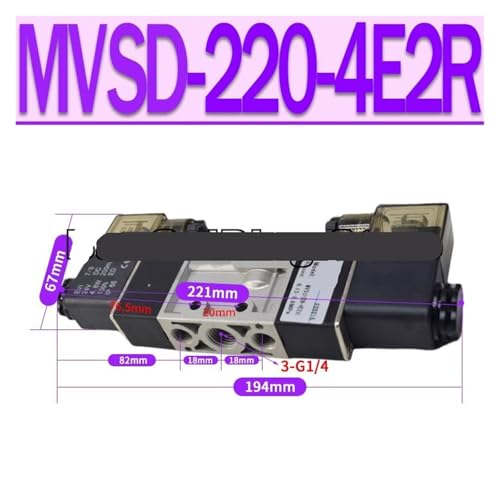 Électrovanne pneumatique MVSD-260-4E2C pour automatiser un vérin double effet - 3