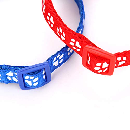 POPETPOP 6 peças/pacote com 4 coleiras de coleira ajustável Kawaii para animais de estimação Suprime
