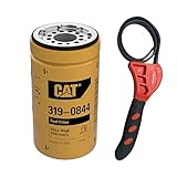Caterpillar 319-0844 Fuel Filter Ultra High Efficiency w/IHD Strap Wrench Bundle (1)