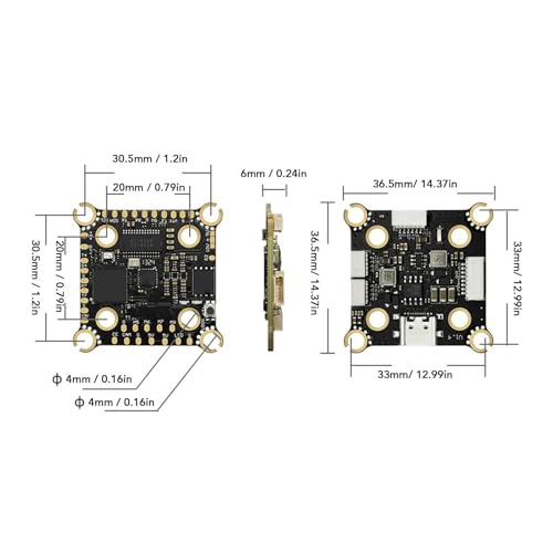 Contrôleur STM32H743 4-8S pour drone de course X8 avec double BEC 10V - 2