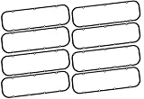 Moroso 93371 Valve Cover Gaskets, BBC, 25 Pairs