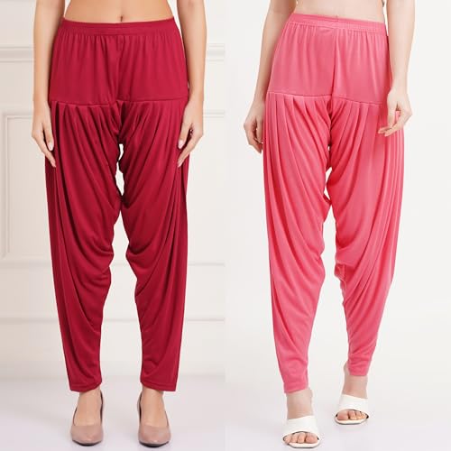 Image of Buy That Trendz Patiala Salwar for Women Relaxed Fit Viscose Patiyala Salwar Harem Bottom Pants