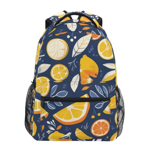Sac à dos scolaire citron orange pour les sorties et voyages des enfants