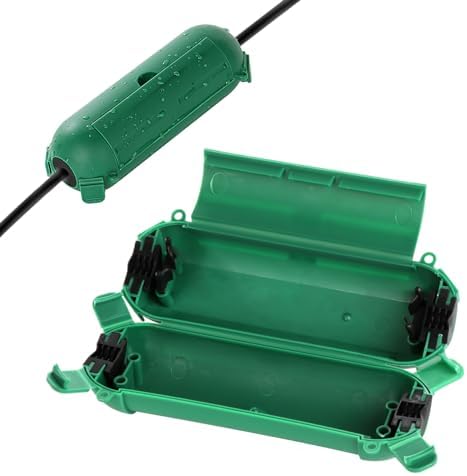 Lot De 2 Connecteurs étanches IP68 3 Broches - Câble De Terre T - Boîte De Jonction - Pour Câble 3-12 Mm