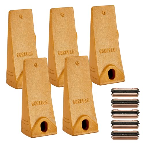 CarBole 5 Pack 6737325 Bucket Teeth & 6737326 Bobcat Style Flex Pins for Bobcat Style Skid Steer and Mini Excavator by CarBole - Used condition - US$47.03