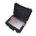 Produktbild TOMcase Wasserdichter Laptop Notebook Koffer mit funktionellem Inlay für Apple MacBook Pro 14" (M1  M4) und viel Zubehör | bruchfester Outdoor Case IP67 (MacBook 14)