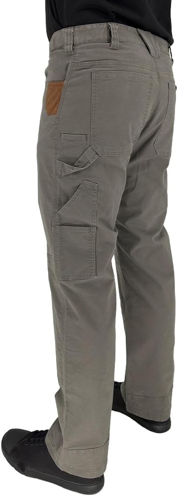 LA Police Gear Iron & Haft Tradesman Stretch Work Pant, 12 Pocket Stretch Waistband Construction Pants with Hammer Loop