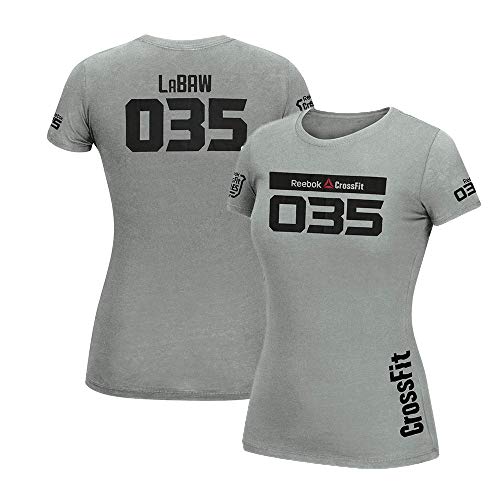 T-shirt Crossfit Games Reebok femme contre les irritations en sport gris