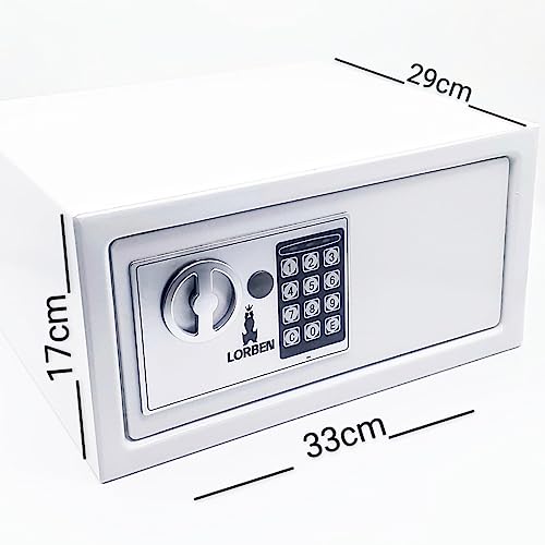 Cofre Eletrônico Digital 33x29x17cm com Chave e Senha GT759-A