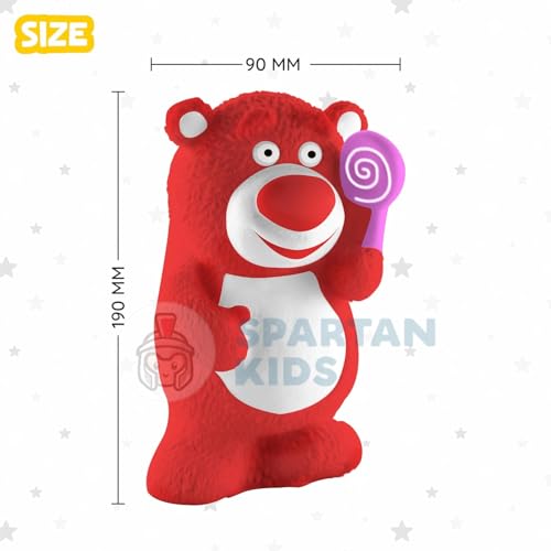 Image of Spartan Kids Paint Your Own Bear Piggy Bank for Kids, DIY Watercolor Craft Activity Set with Lock, Creative Money Saving Box for Boys and Girls, Best Birthday Party Return Gift (15, Bear)