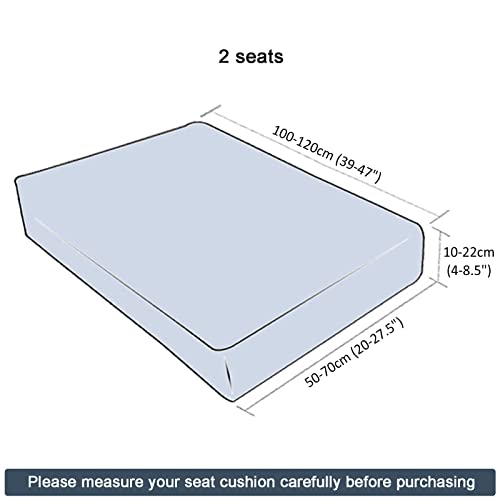 Housses de coussins de canapé en velours extensible taupe 2 places