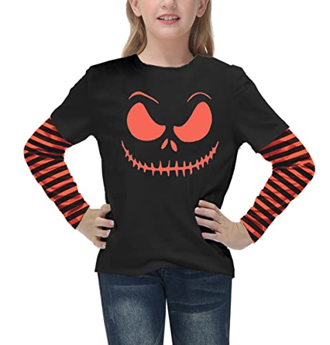 Image of Remimi Unisex Kids Christmas Long Sleeve Shirt Xmas Print Stripe Shirts 2-12 Years