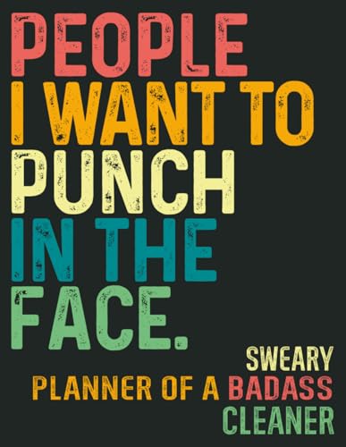 Badass Cleaner: Gag Gift Sweary Planner Weekly-Undated image 2