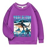 Photo Gallery yuandiann bambini tralalero tralala felpa maglione autunno inverno italiano brain 100% cotone girocollo maglione stampa divertente ragazzi ragazzi ragazze regalo top, viola intenso, 150 Photo Gallery yuandiann bambini tralalero tralala felpa maglione autunno inverno italiano brain 100% cotone girocollo maglione stampa divertente ragazzi ragazzi ragazze regalo top, viola intenso, 150