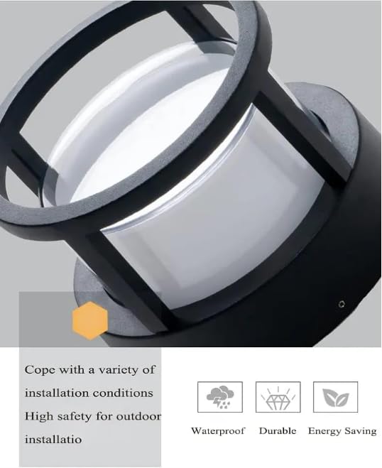 Image of JACKAL 7 Watt Warm White LED Outdoor Wall Lights, Gate Lights Waterproof - Fancy Exterior Wall Mounted Light, Wall Lamp | IP65 Grade Waterproof Metal Body - 6 Months Warranty