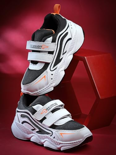 Image of ASIAN Kids UNITY-03 Stylish Sports mid Top Running and Walking Shoes with Velcro for Boys with Upper mesh for Extra Comfort