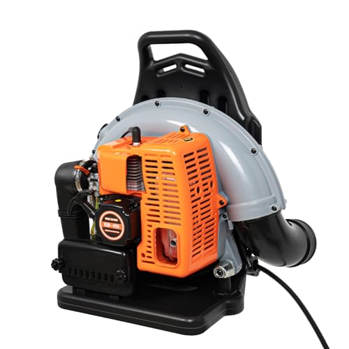 Upgraded 65cc Two-Stroke Gas Knapsack Leaf Blower, 850cfm 3.