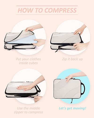 Image of BAGSMART Compression Packing Cubes for Travel