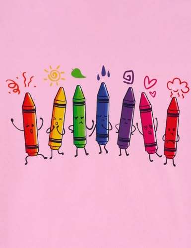 Image of Girls' School Days Short Sleeve Shirts Graphic T-Shirts Size 5-8