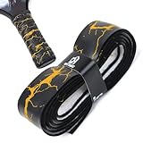 DH Mythic Replacement Grip for Pickleball & Tennis | Anti-Slip, Ultra-Durable, Sweat-Resistant Pickleball Wrap (Lightning Series, Black with Yellow Lightning)