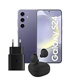 Samsung Galaxy S24 Smartphone AI, Caricatore incluso, Display 6.2'' FHD+ Dynamic AMOLED 2X, RAM 8GB, 128GB, Cobalt Violet + Galaxy Buds2 Pro Cuffie Bluetooth True Wireless Graphite