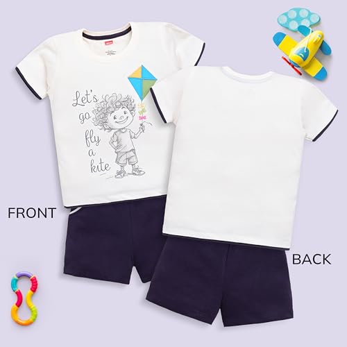 Image of LuvLap Baby Boys Full Sleeve Sweatshirt & Pyjama
