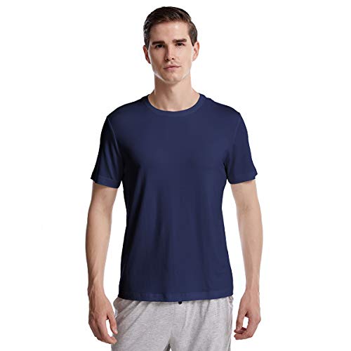 Bamboo Cool Men's T-Shirts Solid Short Sleeve Crew Neck T-Shirt Multipack Soft Bamboo Viscose T-Shirt For Men #TOP1