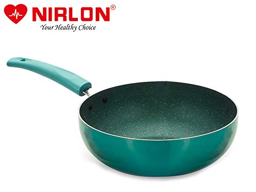 Image of Nirlon Induction Base Non Stick Aluminium Deep Kadhai